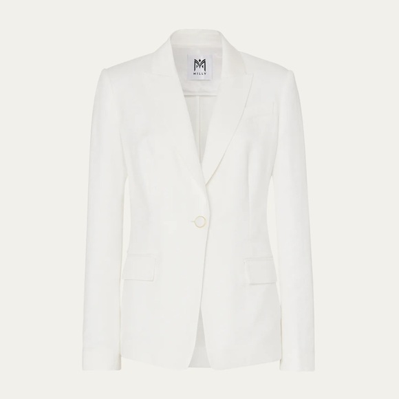 NWoT MILLY
Alexa Single-Button Viscose Twill Jacket Size 4 $475 - Picture 6 of 11